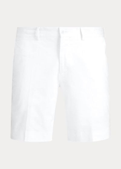 Pantalones Cortos Ralph Lauren Hombre Blancos - Straight Fit - KGBUD1396